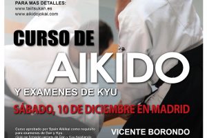 Curso Aikido – Sensei Vicente Borondo 5º Dan Aikikai