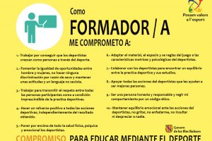 Ponemos valores al deporte – Formador