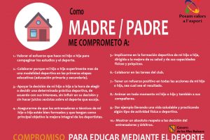 Ponemos valores al deporte – Madre / Padre